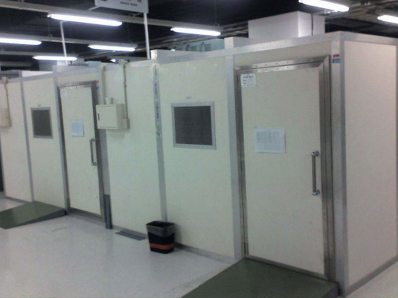 寬頻帶隔音室 室內(nèi)噪聲≥95dB(A)，室外≤60dB(A)